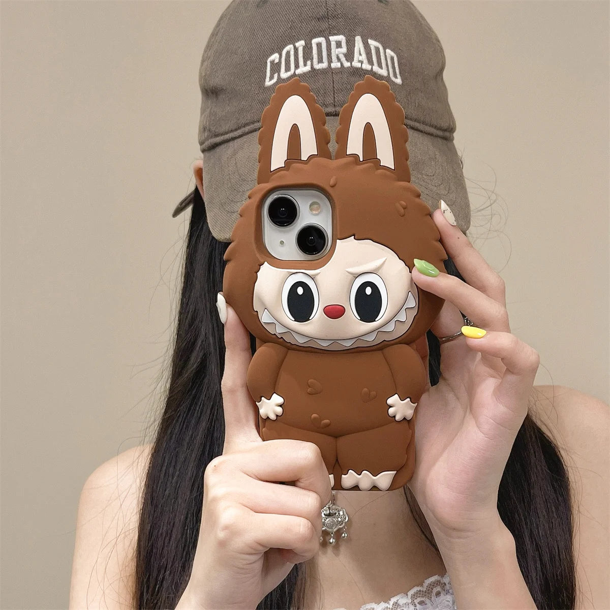Stereoscopic Tab Suitable For iPhone 15 Pro Max Phone Case 14 13 Pro Silicone Soft Case 12 11 Full Protective Case