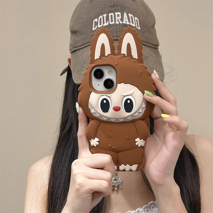 Stereoscopic Tab Suitable For iPhone 15 Pro Max Phone Case 14 13 Pro Silicone Soft Case 12 11 Full Protective Case