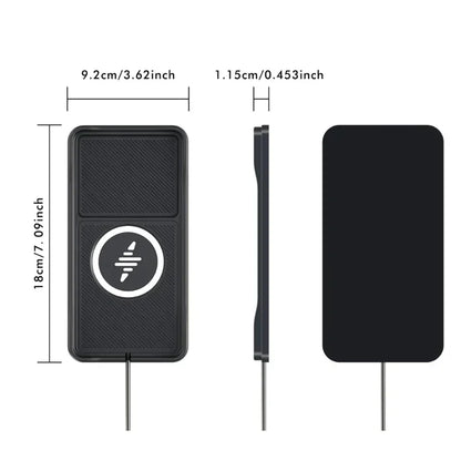 Car Wireless Charger Pad Base USB Cable for iPhone 16 15 14 13 12 Pro Max Samsung Xiaomi Airpods Pro 2 LG Fast Charging Station