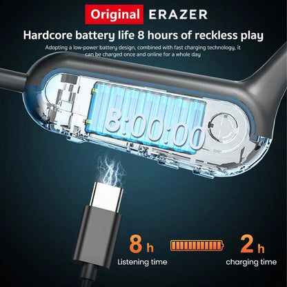 Original ERAZER XF22 Earphone Bluetooth 5.4 Sports Wireless Headphones Bone Conduction Headsets with Mic Neckband headphones