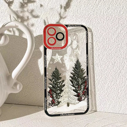 Christmas Tree Santa Claus Phone Case For Samsung Galaxy S25 FE S24 S23 Ultra S22 S21 S20 Plus S23 S24 FE A56 A36 A26 Soft Cover