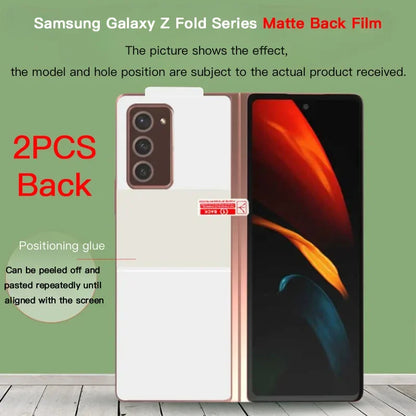 Matte Hydrogel Soft TPU Film For Samsung Galaxy Z Fold 6 5 4 3 2 5G Inner Outer Hinge Sticker Full Body Screen Protector