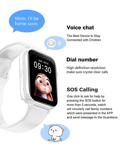 Security level Kids Smart 4G Call Phone Watch Waterproof Children GPS Monitor Boy Girls SOS Child Sports Digital Watches Tracker