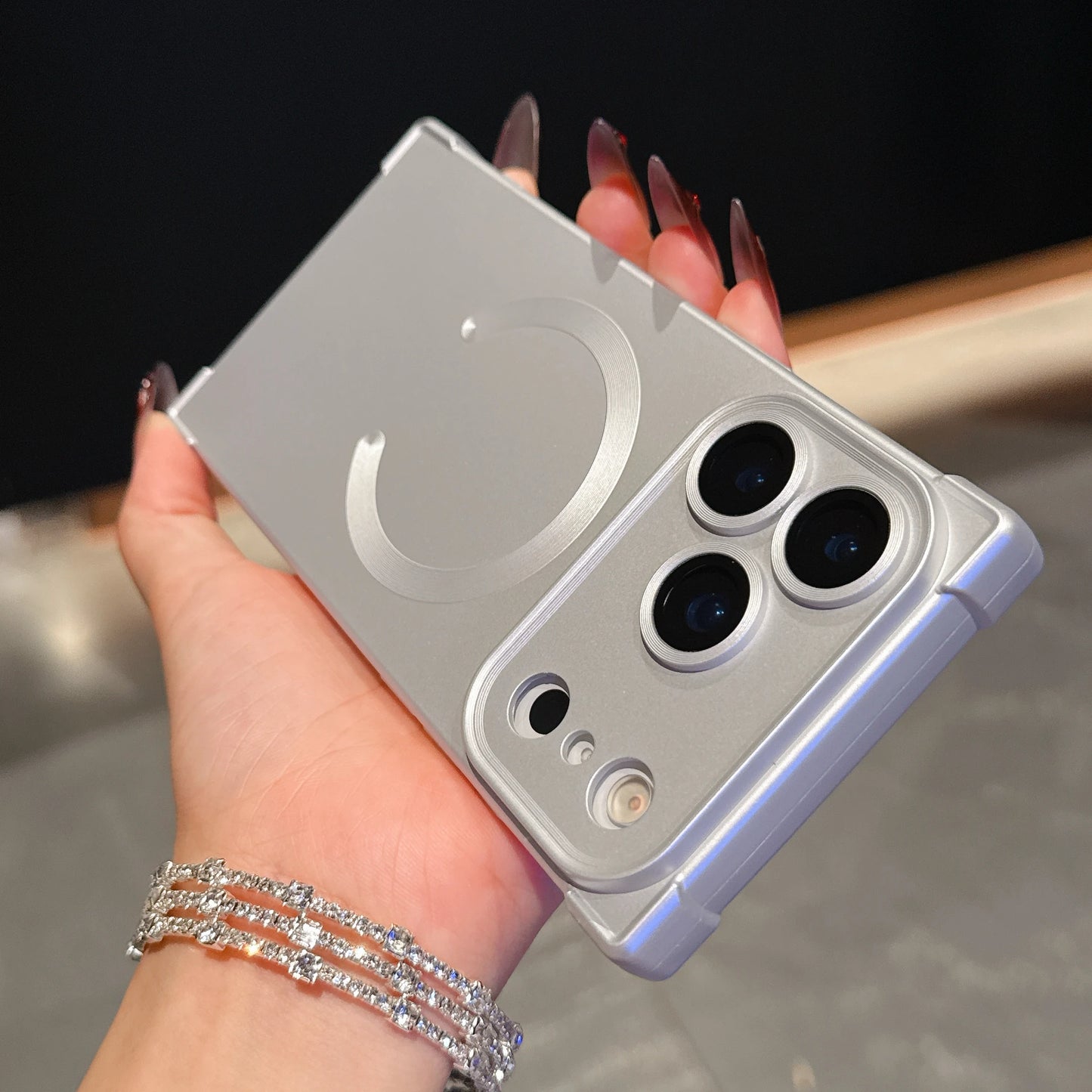 Shockproof Frosted Magnetic Phone Case For iPhone 17 Air 16 15 14 Plus 13 Pro Max For Magsafe Wireless Charging Soft TPU Cover