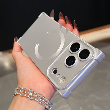 Shockproof Frosted Magnetic Phone Case For iPhone 17 Air 16 15 14 Plus 13 Pro Max For Magsafe Wireless Charging Soft TPU Cover