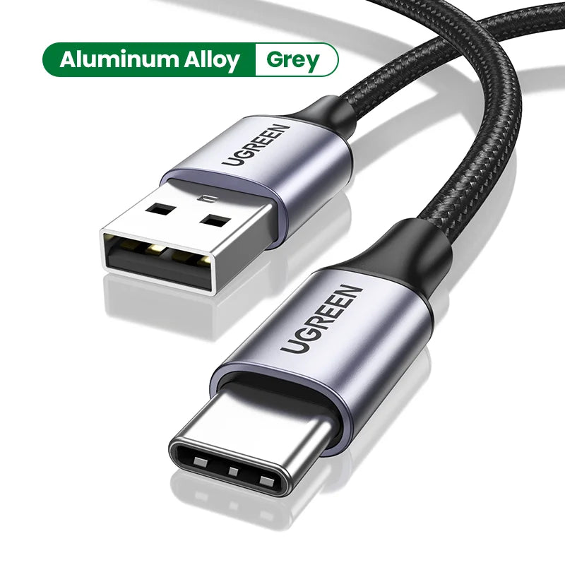 UGREEN 3A USB Type C Cable For Xiaomi Samsung Galaxy S24 Fast Charging USB Charging Data Cable 18W For iPhone 15 iPad Poco USB C - covers4phones