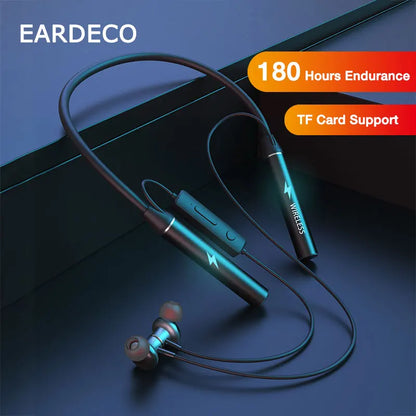 EARDECO 1000mAh Bluetooth Headphone with Mic Wireless Headphones Bass Music Headset Stereo Sport Earbuds Phone Neckband Earphone