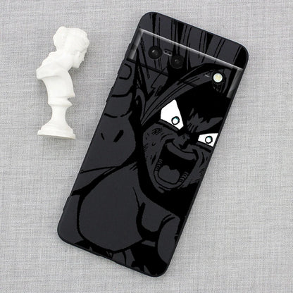 Luxury D-Dragon Ball Art Goku For Google Pixel 9 8 7A 7 6A 6 5A 5 4 4A XL 5G Black Silicon Shockproof Shell TPU Phone Case