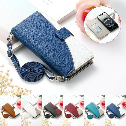For iPhone 17 Pro Max 5G 2025 6-Card Zipper Leather Crossbody Funda For iPhone 17 Air Luxury Cover for iPhone 17 Pro Flip Case