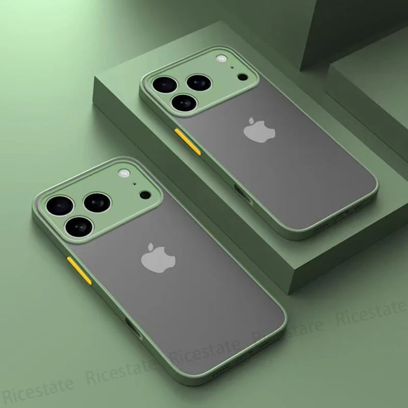 New Armor Shockproof Matte Hard Case For iphone 17 Pro Max 17 Air Cover for iphone17 Pro Max Silicone Frosted Back Cover Case