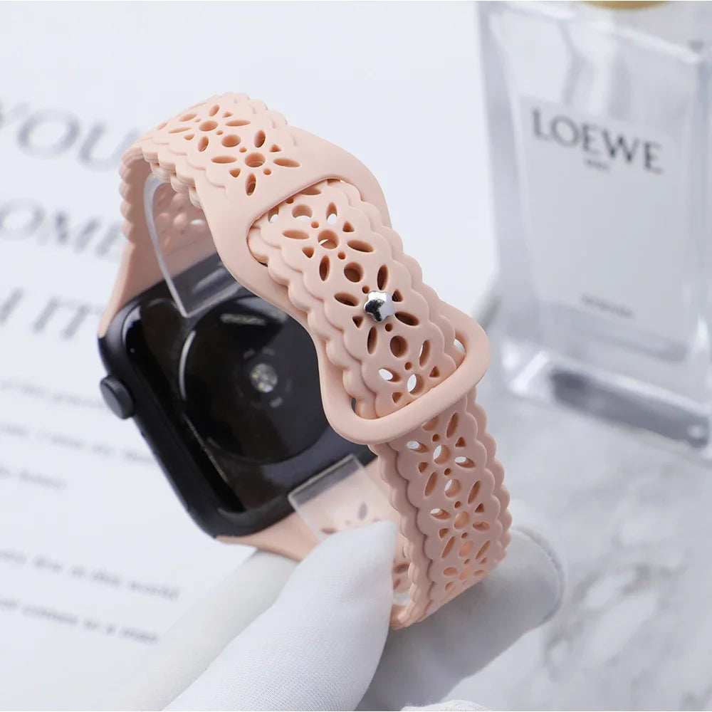 Silicone Sport Strap for Apple Watch Ultra Band 49mm 45mm 44mm 42mm 41mm 40/38mm Rubber Strap Bracelet Iwatch Series 8 7654 SE 3