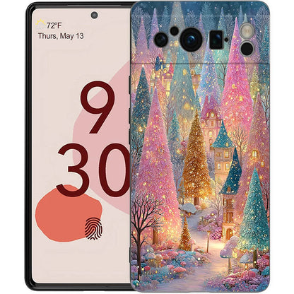 Phone Case Cover for Google Pixel 9 8 7 6 9A 8A 7A 6A Pro 10 9 Pro XL Soft TPU Shockproof Shell Capas Christmas Christmas Tree
