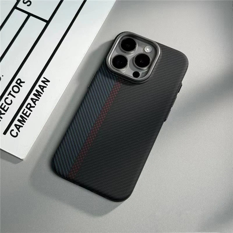 Geometric Carbon Fiber texture 3D Relief Magsafe case for iphone 13 15 14 pro 12pro 16 Pro Max Wireless Charging hard Case cover