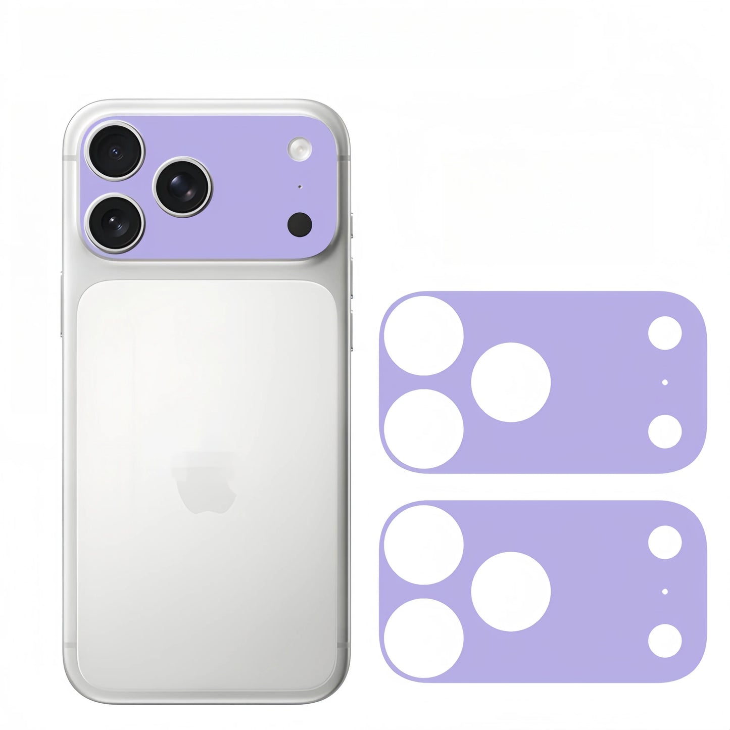 2PCS Plain Color Lens Skin sticker For IPhone 17 Pro Max 17Pro 17 Air Full Cover Anti Scratch Matte Back Camera Protective Flim