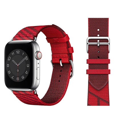 Jumping Single Tour Strap For Apple Watch 11 10 9 SE 3 45mm 41mm 46mm 40mm 42mm 44mm Woven Nylon Strap For iWatch Ultra 3 2 49mm
