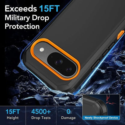 Heavy Duty Military Grade Matte Impact Resistant Cases for Google Pixel 10 9 8 Pro XL 9A 8A Shockproof Rugged Protective Cover
