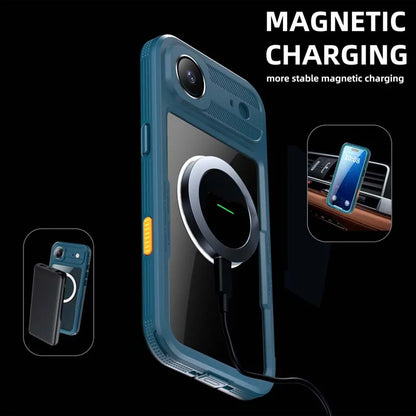 for  iPhone 17 Pro Max 17 Air Waterproof Case for Magsafe Magnetic Wireless Charging Shockproof Pouch Screen Lens Protector