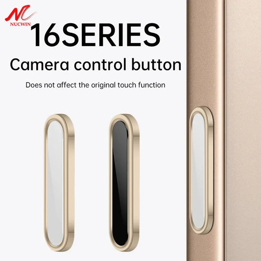 for iPhone 16 Pro Max 16 Plus Camera Control Button Cover Sensitive Smart Island Metal Camera Control Capture Button Protector - covers4phones