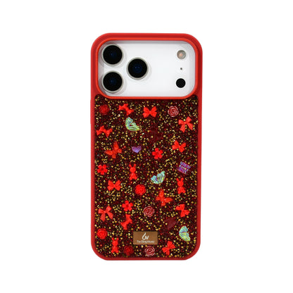 For IPhone 17 Pro Max/IPhone Air/17 Pro/17 Crystal Phone Case 3D Trinket Diamond Rhinestone Inlaid Fashion Glitter Back Cover