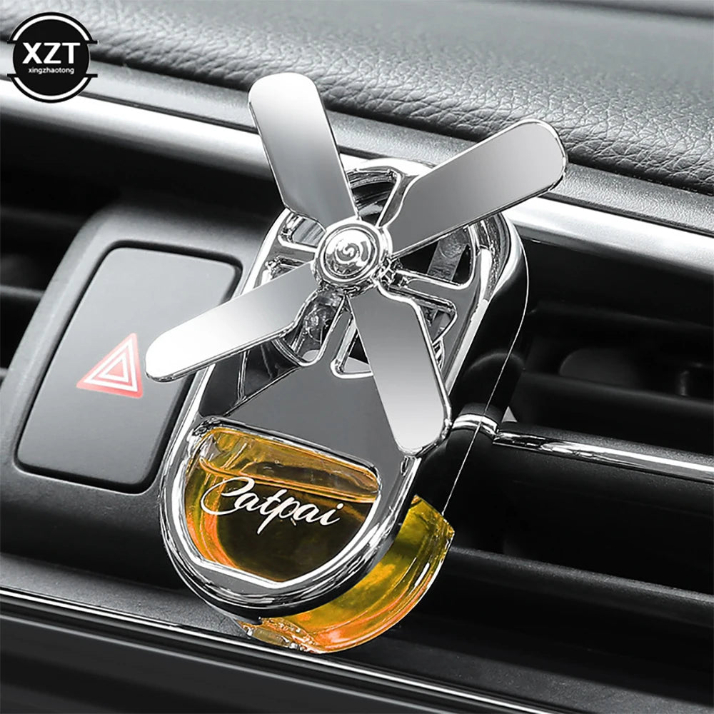 Car Aromatherapy Air Freshener Rotating Propeller Vent Fragrance Aromatherapy Creative Mini Perfume Decoration Accessories