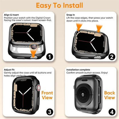 Soft Silicone Case For Apple Watch 46mm 44mm 45mm 40mm 41 49mm 38 42 mm Protection Shell Cover iWatch Series Ultra 10 9 8 7 SE 6
