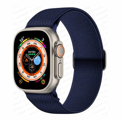 Scrunchie Strap for Apple watch band 45mm 44mm 40mm 41mm 42mm 46mm 49mm Elastic Nylon bracelet iWatch 11 10 9 8 7 6 se Ultra 3/2