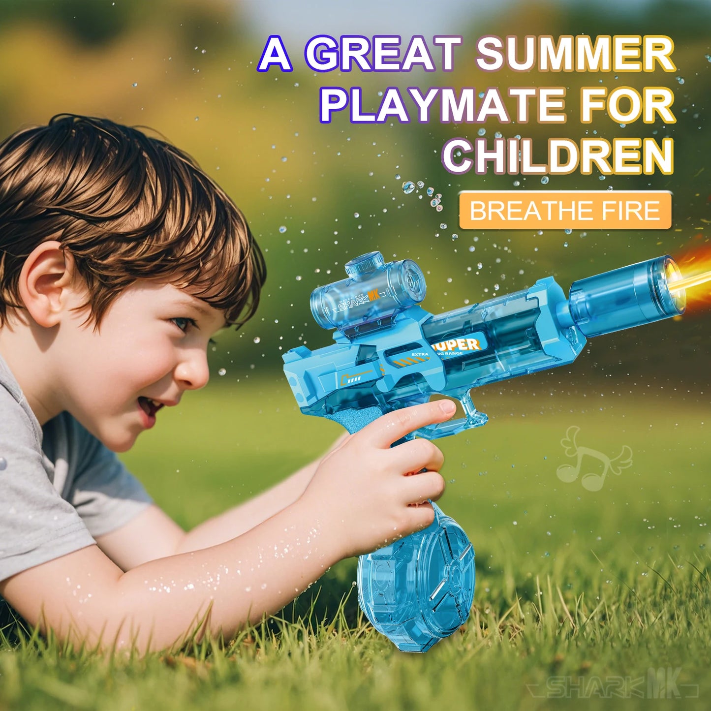 Summer New Ice Mouse Electric Water Gun Pistol Shooting Toy Full Automatic Shoot  Outdoor Toy For Children Boys Girl Adults Gift
