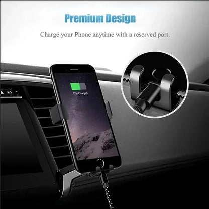 Y-shaped Gravity Car Mobile Phone Holder Car Mounted Air Vent Clip Cellphone Stand Support GPS Navigation Bracket for Smartphone