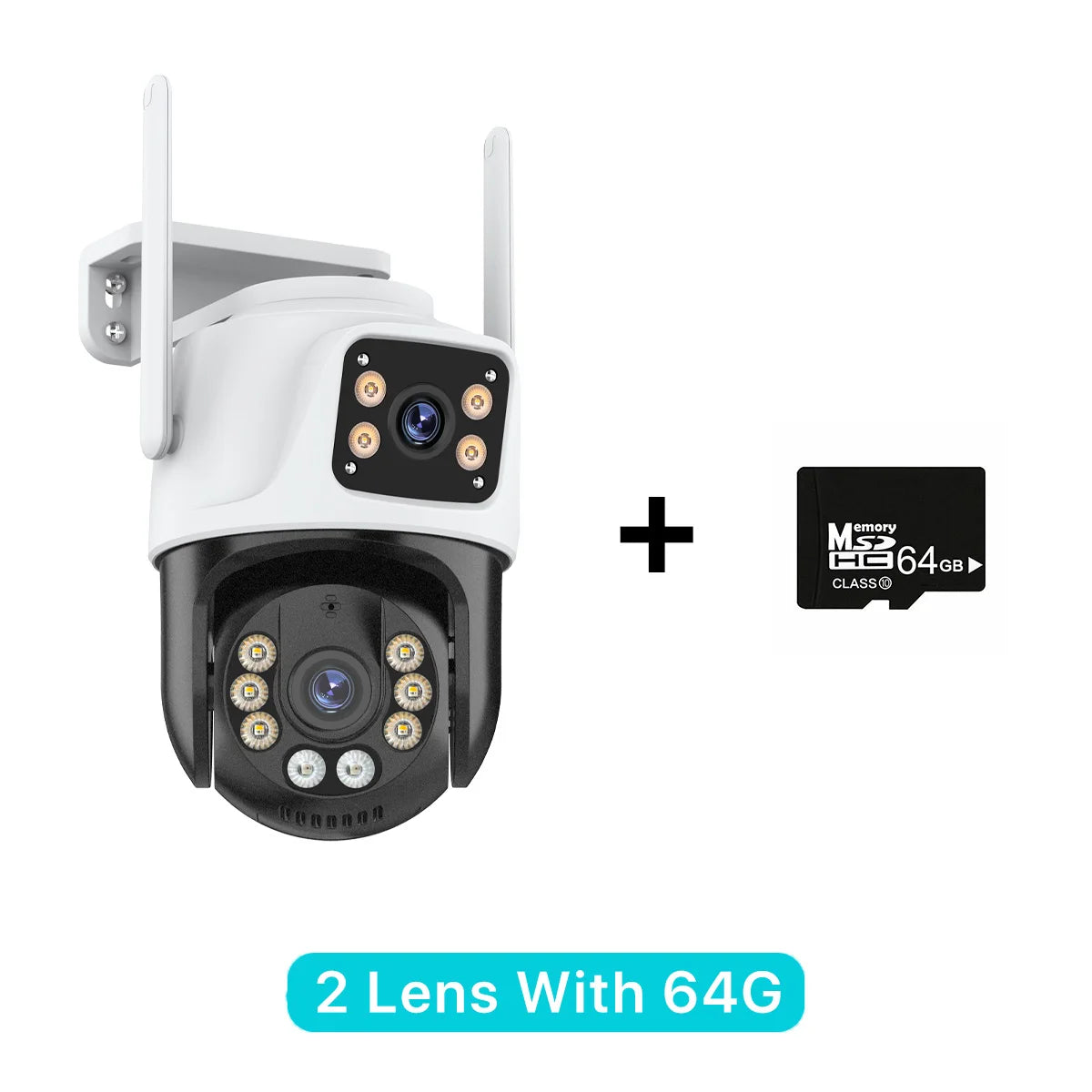 Three Lens PTZ IP Camera Outdoor HD Three Screen WiFi Security Camera Auto Tracking Dual Len Wirelss CCTV Camera iCsee