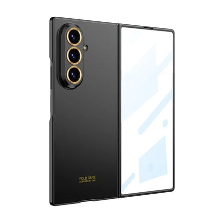 Luxury Fashionable Ultra-thin Phone Case For Samsung Galaxy Z Fold 7 5G With Screen Glass Protect Film Matte Protector Cover