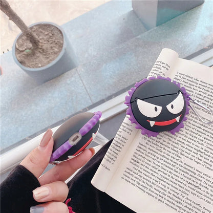 For Airpods Pro 2 Case,Pokemon Gastly Protective Earphone Silicone Cover For Airpods 4 Case For Kids Boys Girls Funda