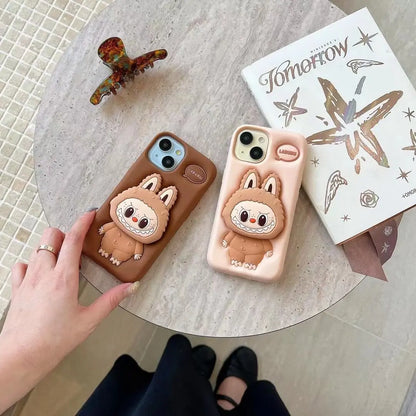 Cute Monster Doll Phone Case Cover for IPhone 11 12 13 14 15 16 Pro Max Shockproof Case for IPhone 16 Pro Max