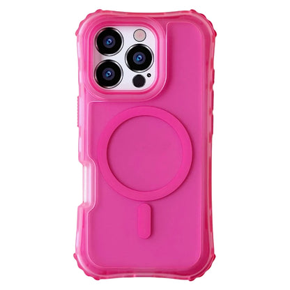 Frosted 3-in-1 MagSafe Phone Case for iPhone 16 17pro max 15 Pro 14 13 12 11 Magnetic Wireless Charging Hard PC Shockproof Cover
