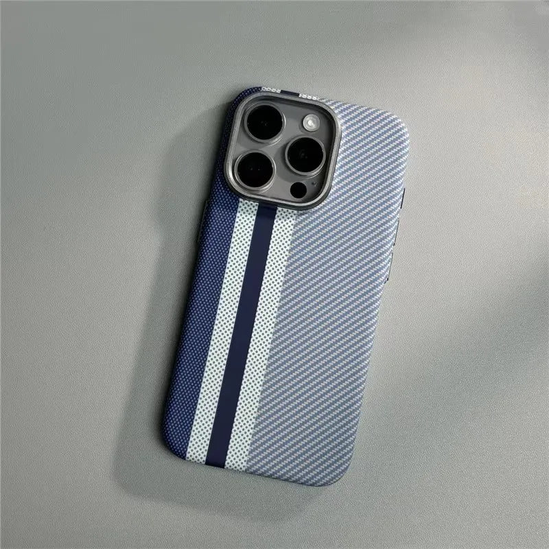 Geometric Carbon Fiber texture 3D Relief Magsafe case for iphone 13 15 14 pro 12pro 16 Pro Max Wireless Charging hard Case cover