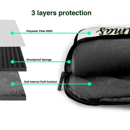 Retro MERRY Christmas Patchwork Crossbody Laptop Bag Case Computer Bag 13 14 15.6 Inch Notebook Pouch for Macbook Pro Lenovo