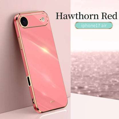 For iPhone 17 Air 17Air Case for Apple 17pro17Max ProMax Ultra Thin Solid Color Soft Silicone Cover Grade Protection Anti Scratc