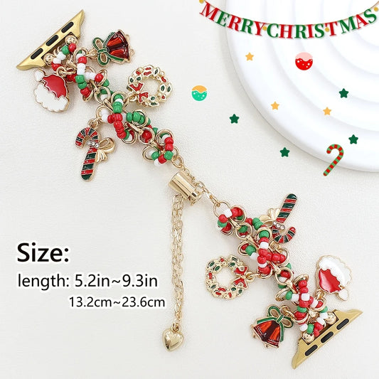 Women's Christmas Fashion Strap Decoration for Apple watch bands 11 10 9 8 7 SE 40mm 42mm 44mm 46mm 45mm Adjustable Rope Buckle
