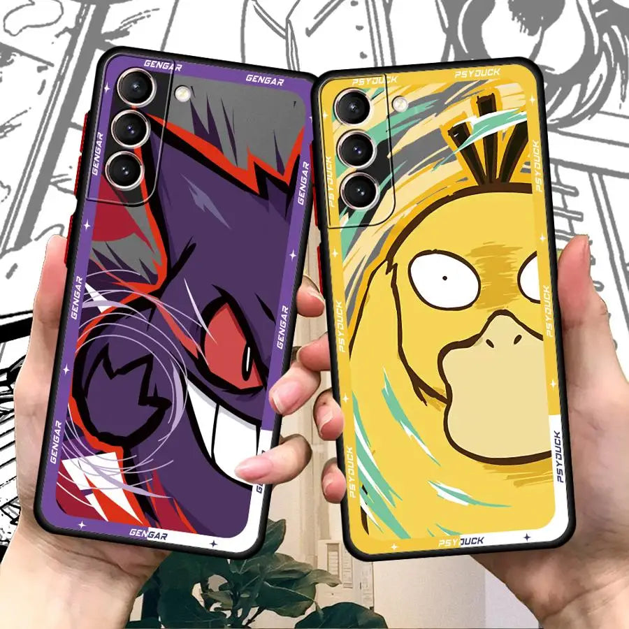 Luxury Pokemons Phone Case for Samsung Galaxy S25 S24 S23 Ultra S22 S20 Plus S21 FE S10 S9 Capa Coque Cover