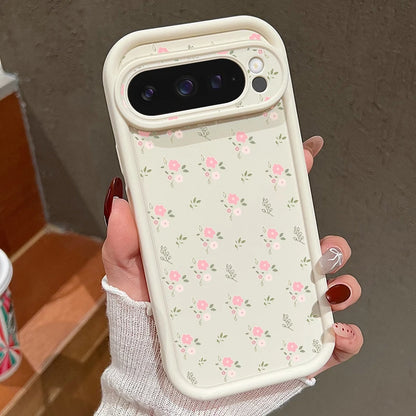 Romantic Flowers TPU Case For Google Pixel 9A 8A 10 8 Pro 10 9 Pro XL 7A Candy Color Silicone Phone Cover For Pixel 7 8 9 Pro