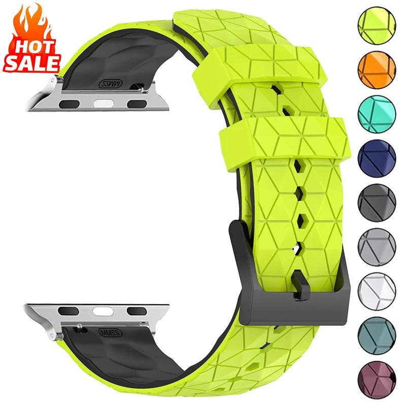 Silicone Band for Apple Watch Ultra 3 2 49mm 46mm 45mm 44mm 42mm 41mm 40mm Strap Bracelet Belt Iwatch Series 11/10/9/8/7/6/SE/5