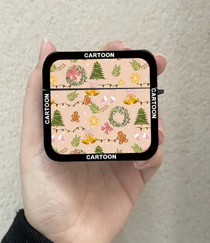 Cartoon Winter Snow Christmas Earphone Case For AirPods Pro2 Landscape Headphone Cover For  AirPods 1 2 3 4 2024 XMAX Gifts