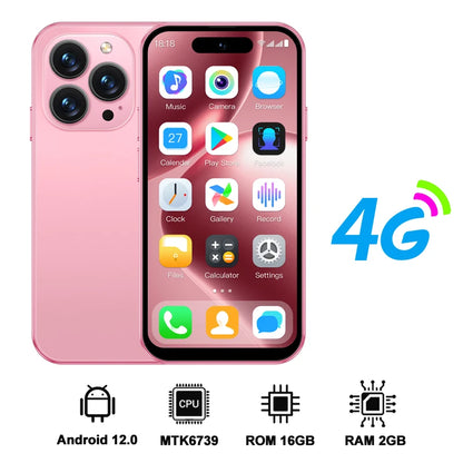 SERVO S16 Mini 4G LTE Cute Smartphone Android 12.0 OS 2/3GB RAM 16/64GB ROM Google Play 4.0" Display Small Pocket Mobile Phones