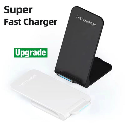 Wireless Fast Charger For iPhone 16 15 14 13 12 ProMax11 Stand Fast Charging Charger for Samsung Note 20/10 S24 Ultra Foldable