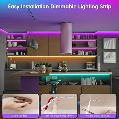 Led Strip Lights 44Keys APP  Music Sync Remote Control USB 5V 1M-40M RGB Flexible Tape for Room Decoration TV Backlight Diode