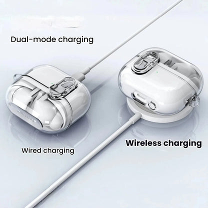 2024 Earphone Cover For Samsung Buds 3 Pro Case Transparent TPU + PC Secure Lock For Samsung Galaxy Buds3 Buzz 3 Pro Cases Hook