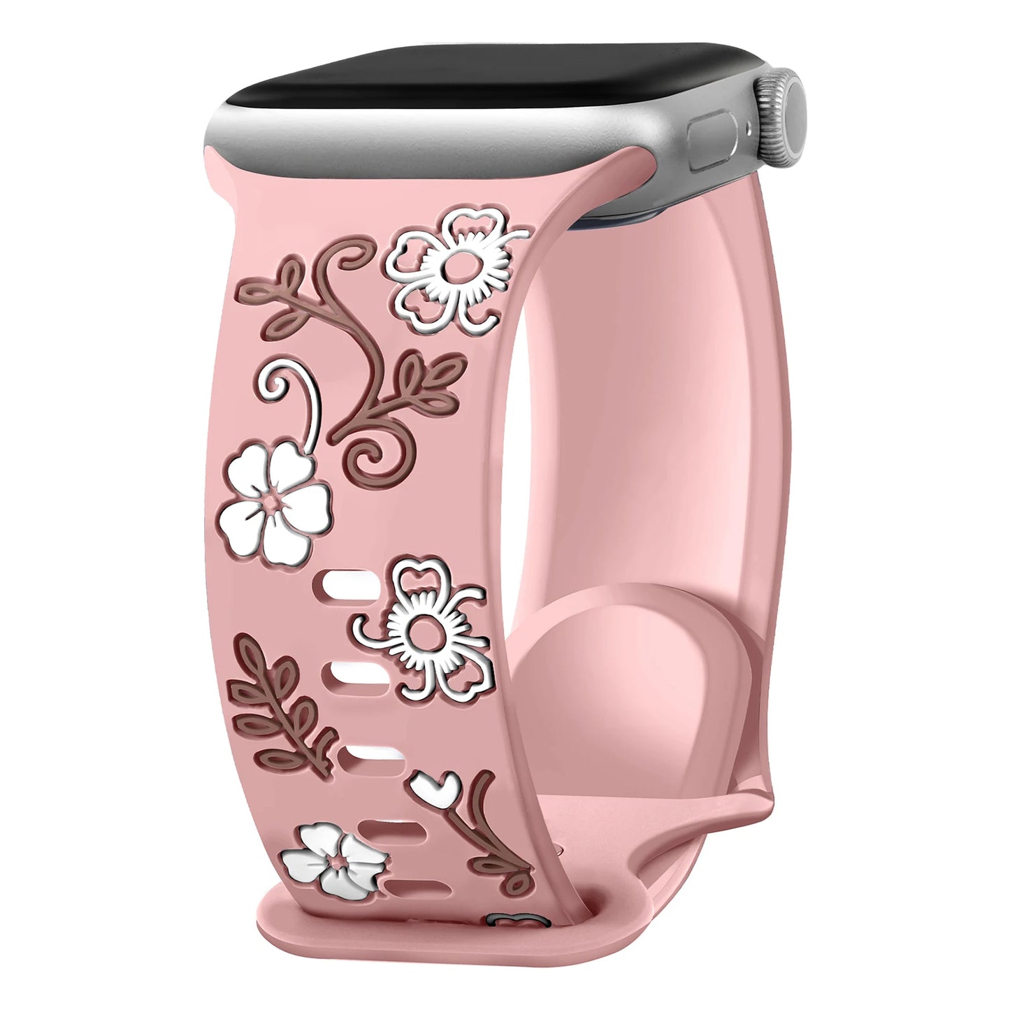 Engraved Strap For Apple Watch Band 11 10 42mm 46mm Silicone Correa Bracelet iWatch Series 10 9 8 7 SE 6 45/44/40mm Ultra2/3