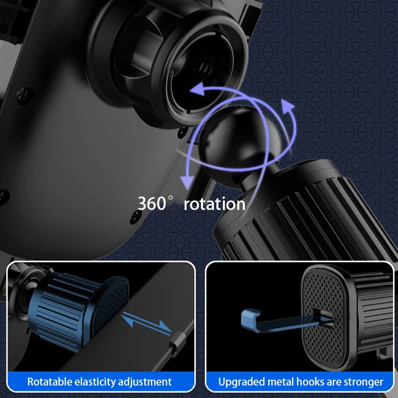 SEAMETAL Car Phone Holder Bracket Accessories Interior Air Outlet Vent Base Gadget Universal Auto Cellphone Support Accessories