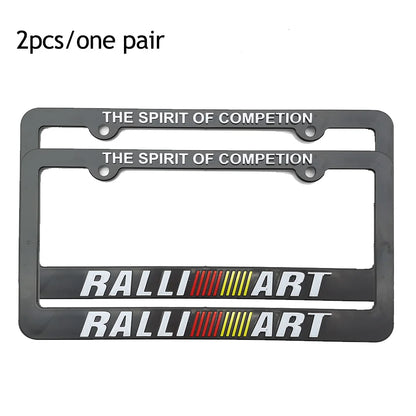 1 Pair(2pcs) JDM Racing Style USA Standard ABS Car License Plate Frame For Tofu Akina Fake Taxi Spoon Hokkaido Decoration Auto