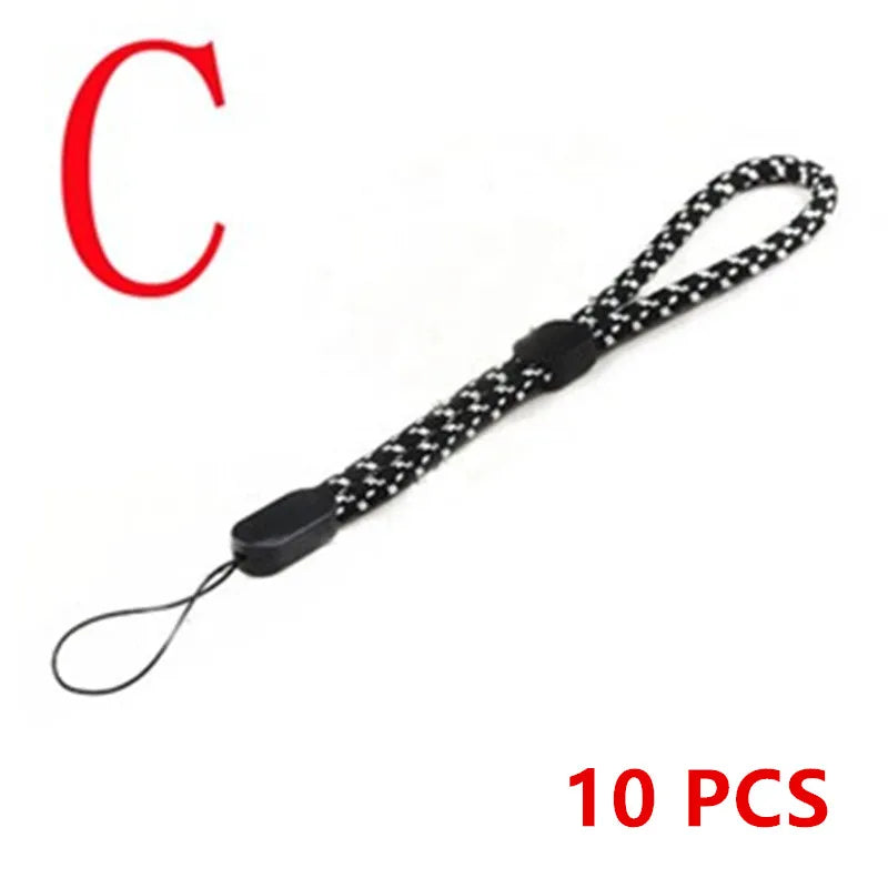 10pcs Adjustable Wrist Strap Hand Lanyard For iPhone Samsung Phone Accessorie micro Camera GoPro USB Flash Drives Keys ID Card
