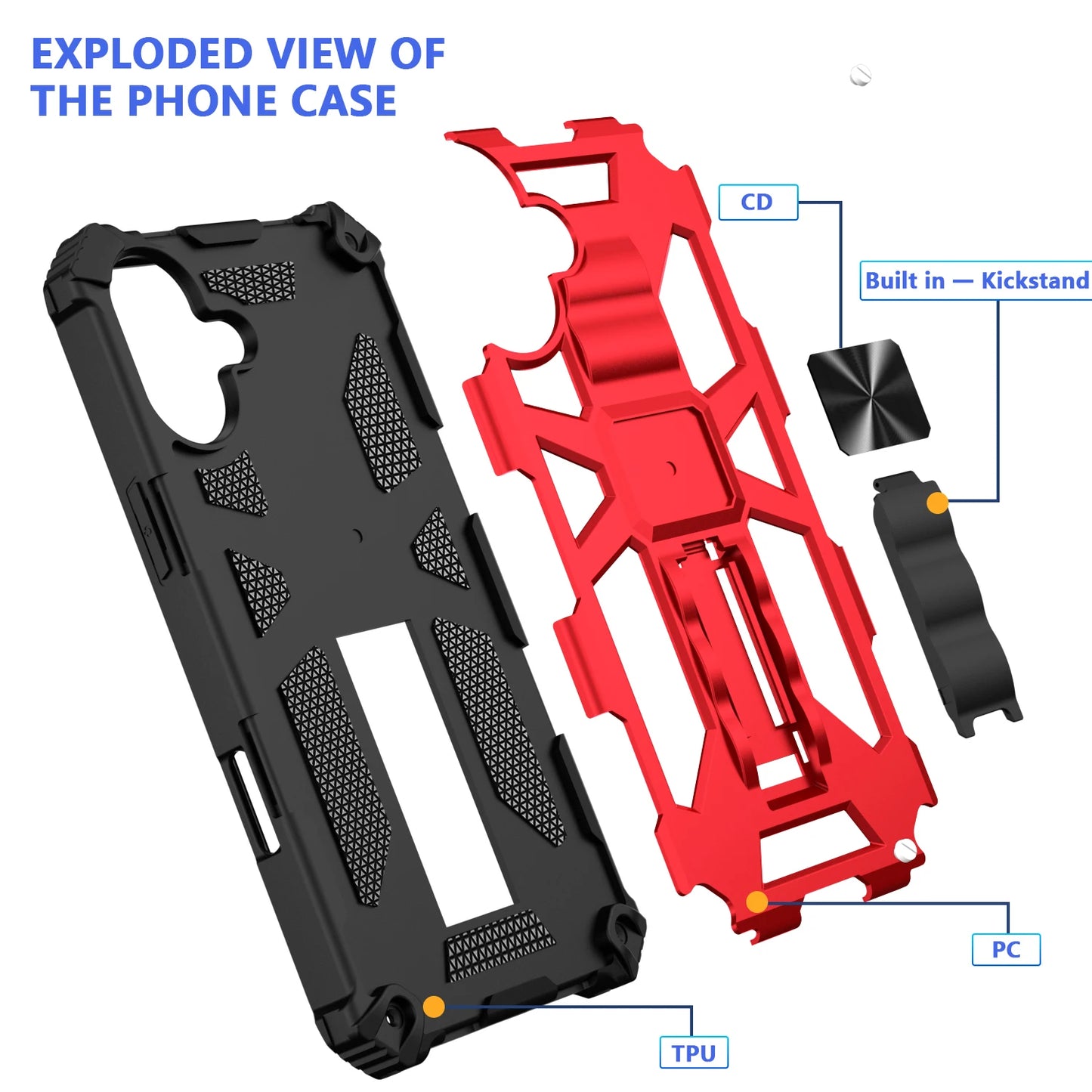 Military Grade Kickstand Magnetic Shockproof Case For iPhone 16 15 14 13 12 11 Pro Max Mini Plus XR Hybrid Armor Anti Drop Cover